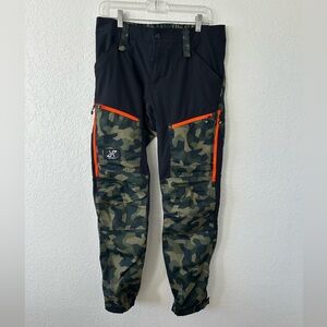 Revolution Race Camouflage Pants with Green and Black
